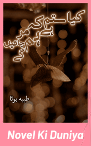 Cover image of Kya Sitam Hai Ke Ham Mar Jayenge by Tayyaba Boota Urdu novel