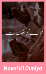 Cover image of Muhabbat Ki Zamanat by Sana Sufyan Khan Urdu novel